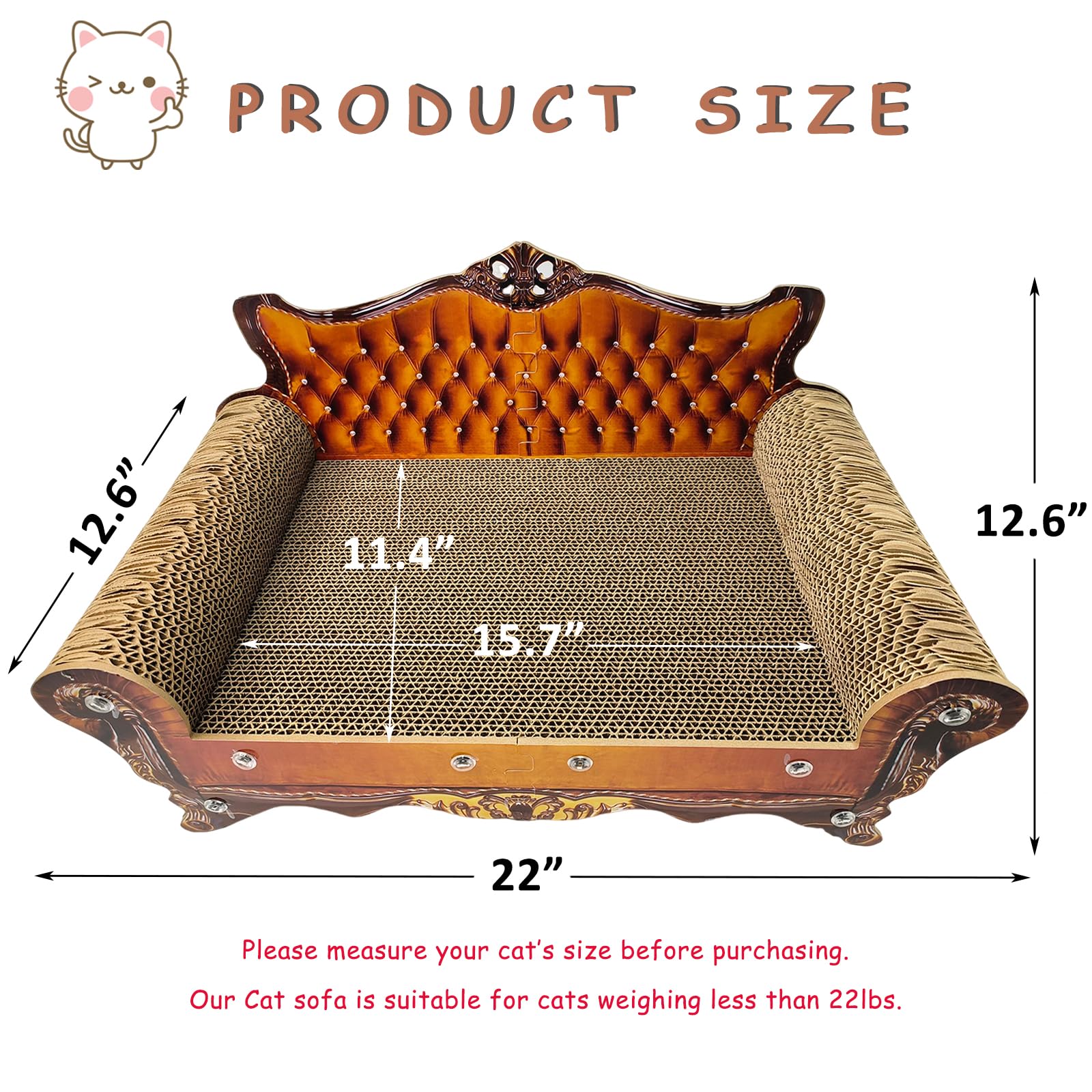 INRLKIT rascador-gato-sillon-cartón reciclado protección muebles