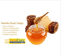 Ingredientes orgánicos: miel de Manuka en bálsamo INSTACURE