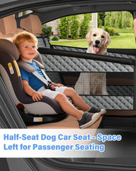 Instraella extensor de asiento trasero para perros, aumenta espacio y comodidad.