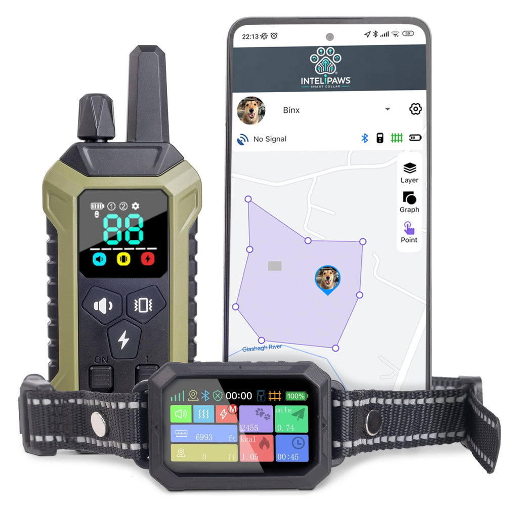 INTELIPAWS control remoto y aplicación, entrenamiento fácil y rápido en cada sesión.