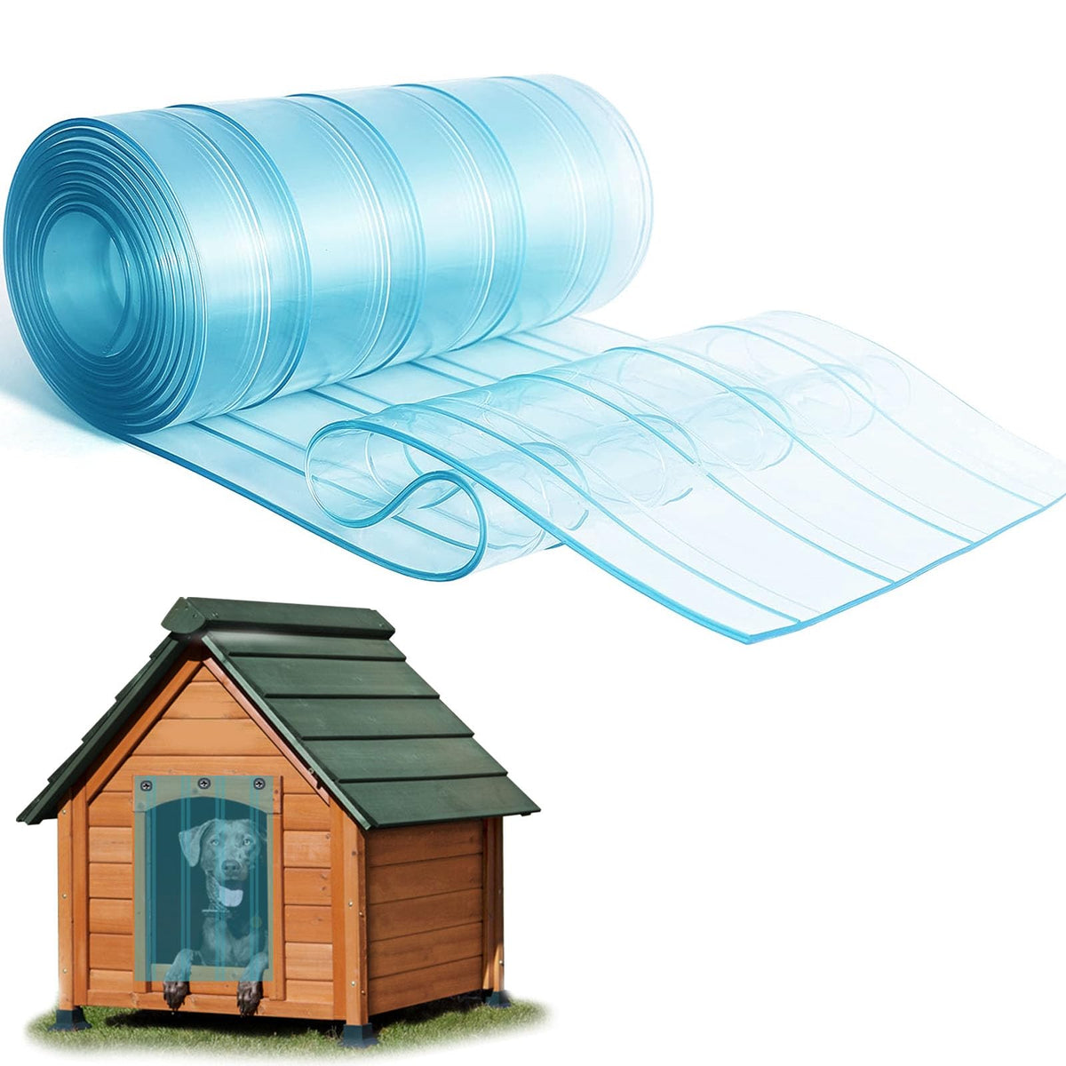 InTrans reemplazo puerta perro PVC: resistente al agua y fácil de instalar.