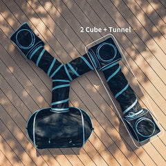 INTURN estructura modular, fácil ensamblaje y portabilidad para gatos.