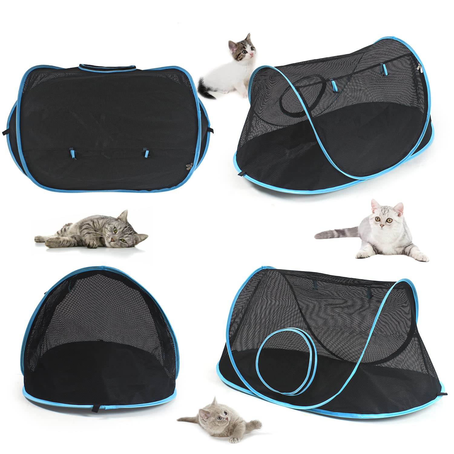 INTURN tienda para gatos interior, espacio cómodo para juegos dentro de casa