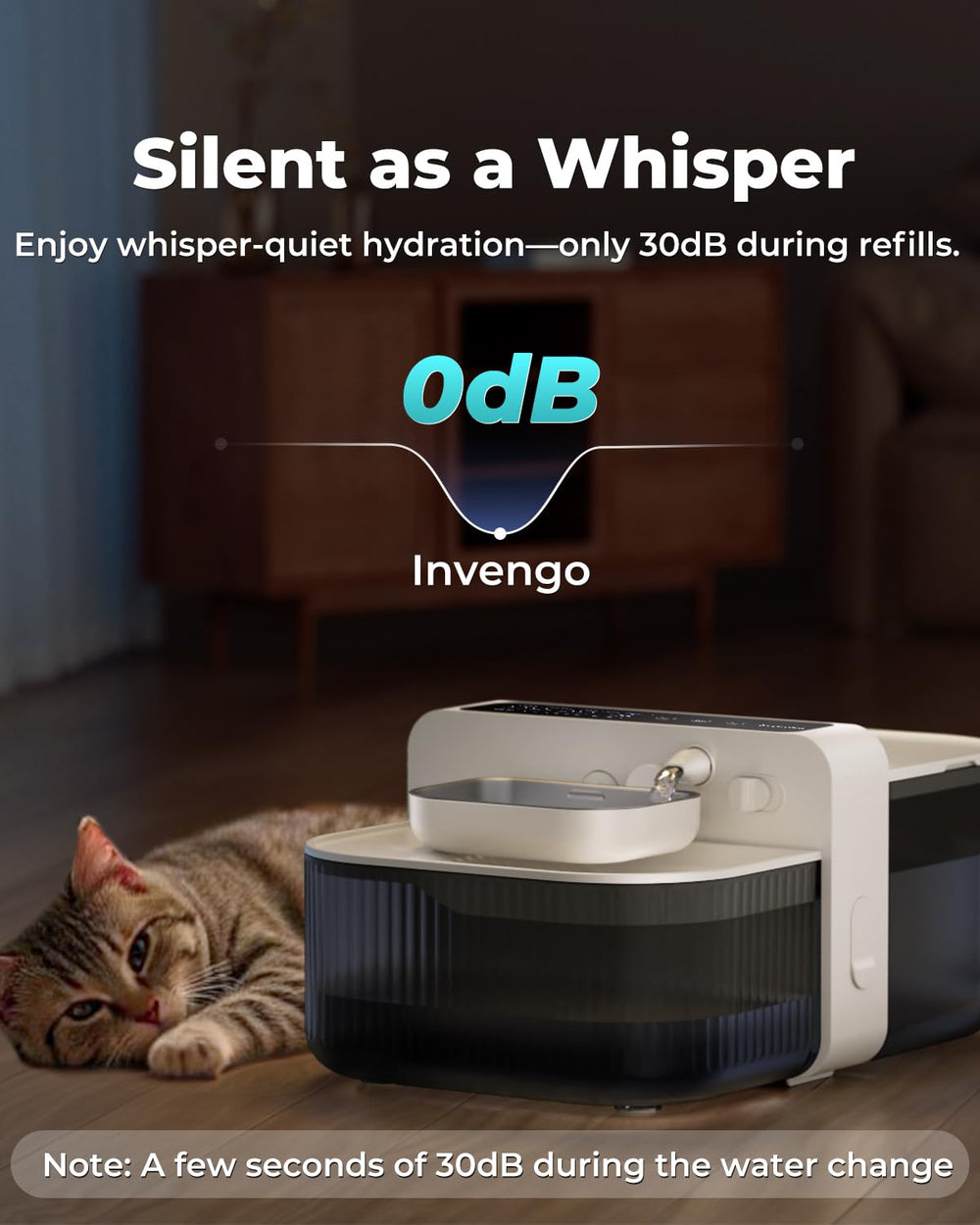 Invengo diseño silencioso para uso interior sin molestias.