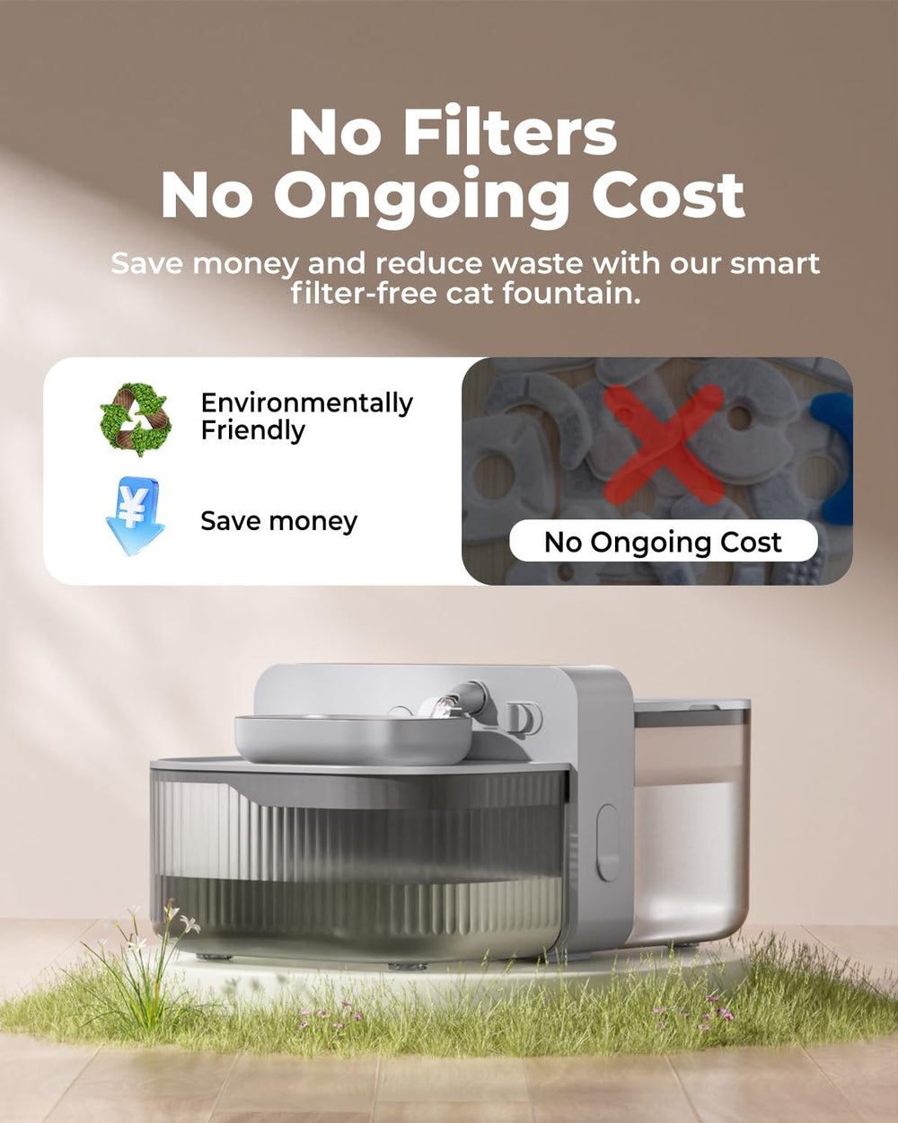 Invengo sistema de separación de residuos para mantener el agua fresca.