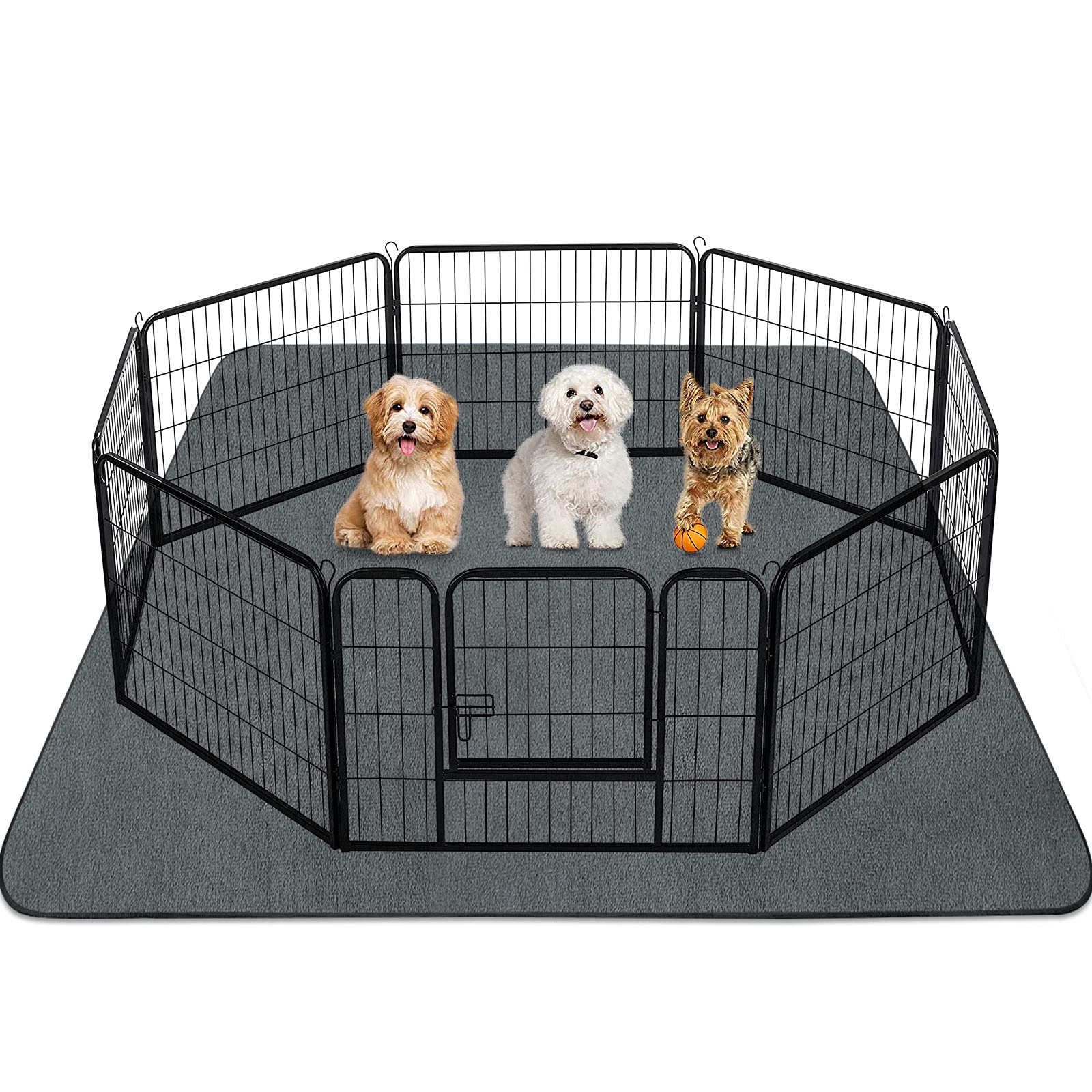 INVENHO almohadilla lavable para perros 72x72, gran tamaño para hogares grandes.