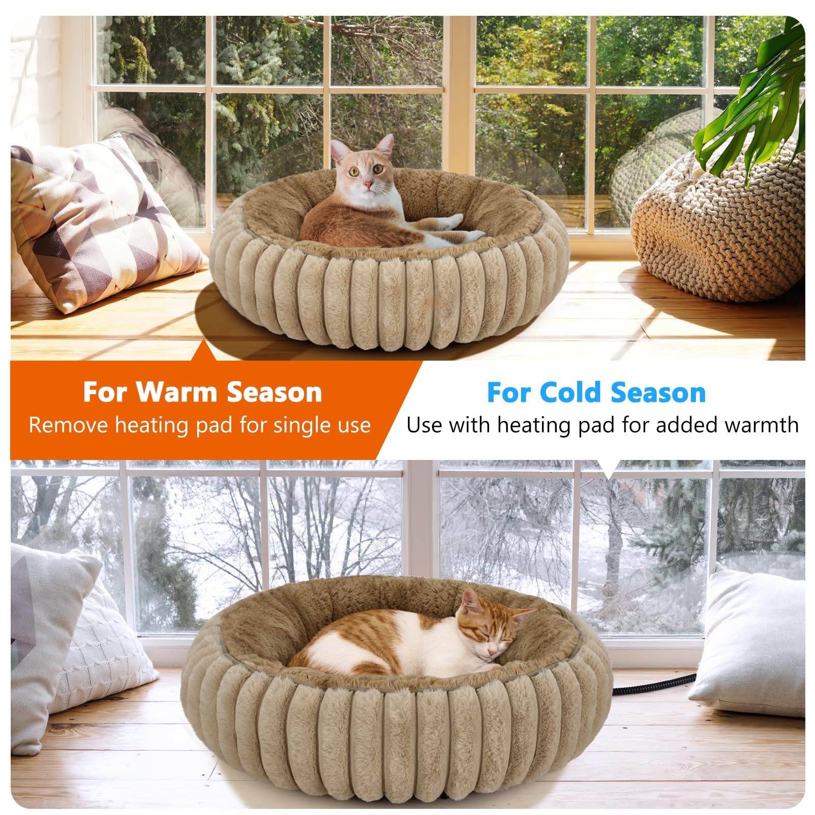 INVENHO cama dona todo el año para gatos o perros