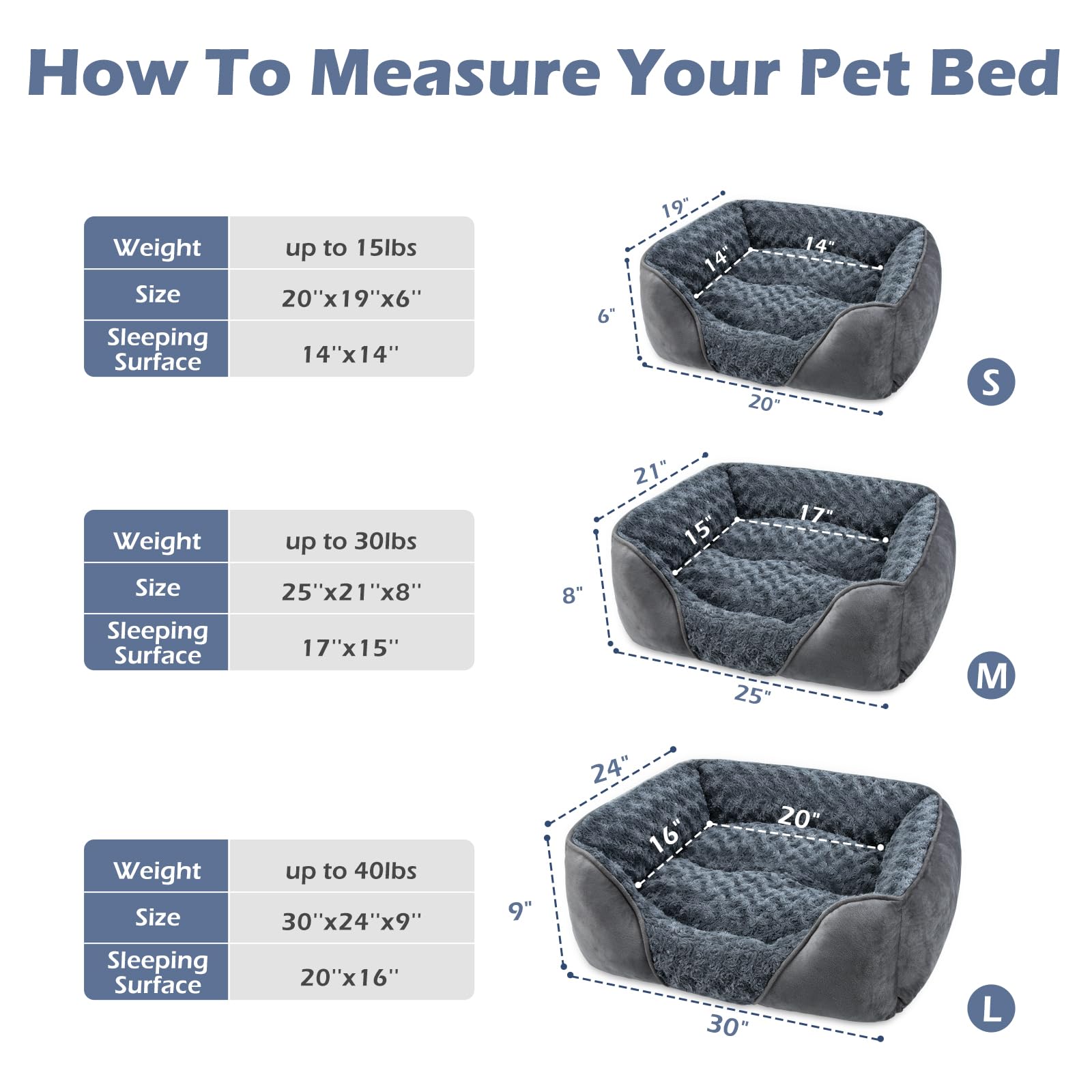 INVENHO cama con borde elevado, soporte de cuello para mayor confort nocturno.