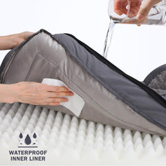 INVENHO forro interior impermeable protege la espuma y evita daños.