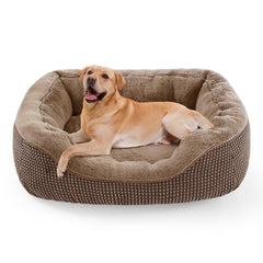 INVENHO cama para perro grande con superficie de felpa suave para descanso cómodo.