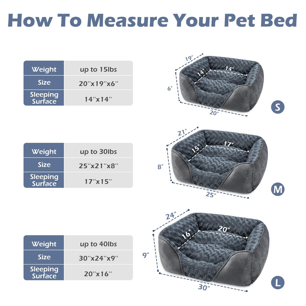 Cama INVENHO rectangular con bordes elevados para soporte del cuello