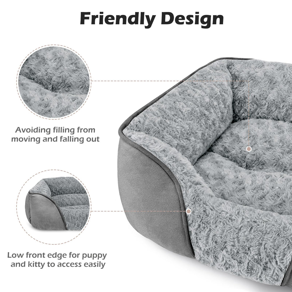 Cama INVENHO lavable a máquina para limpieza rápida.