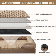 INVENHO cama con borde 4 lados para mayor contención y confort.