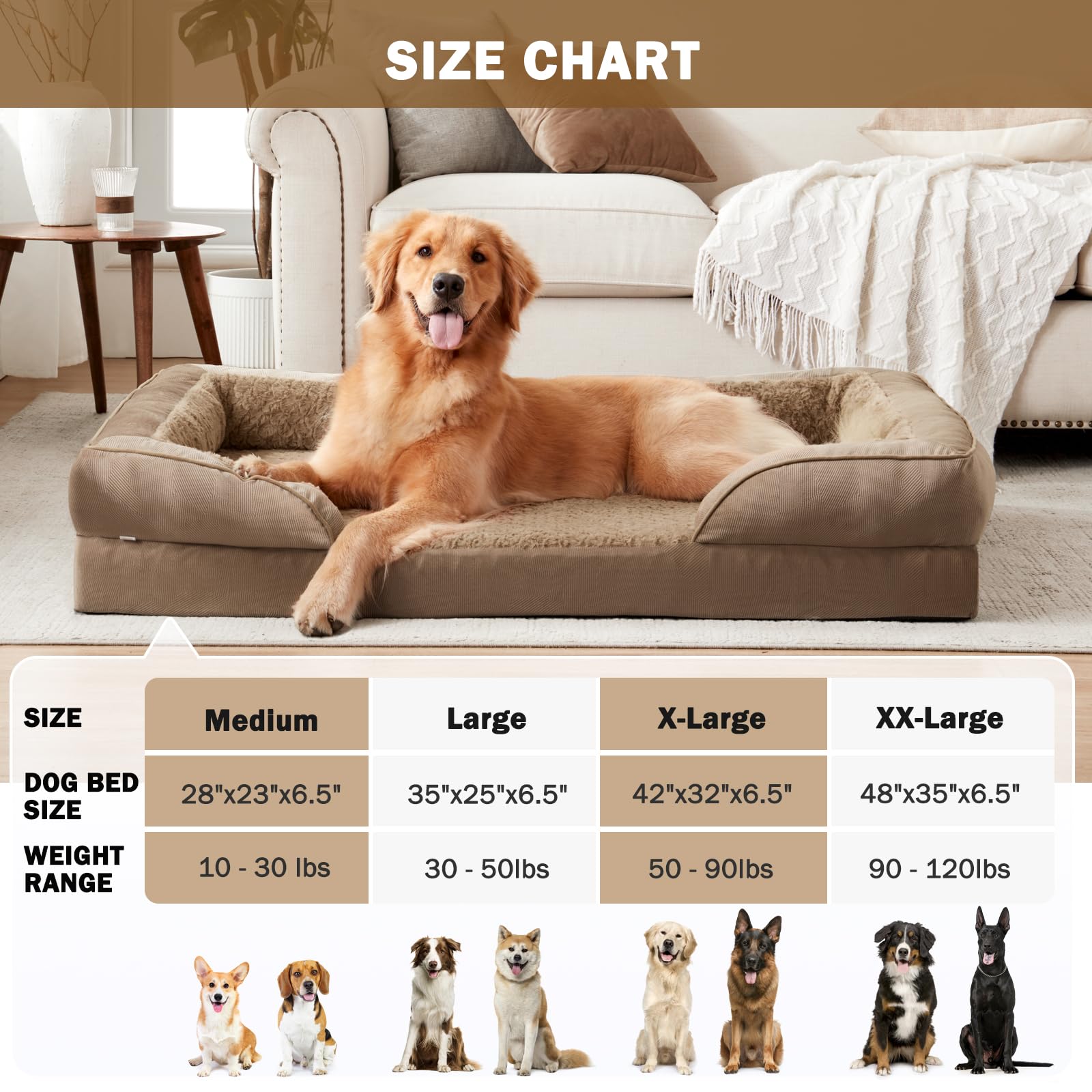 INVENHO XXL tamaño ideal para perros grandes con espacio amplio.