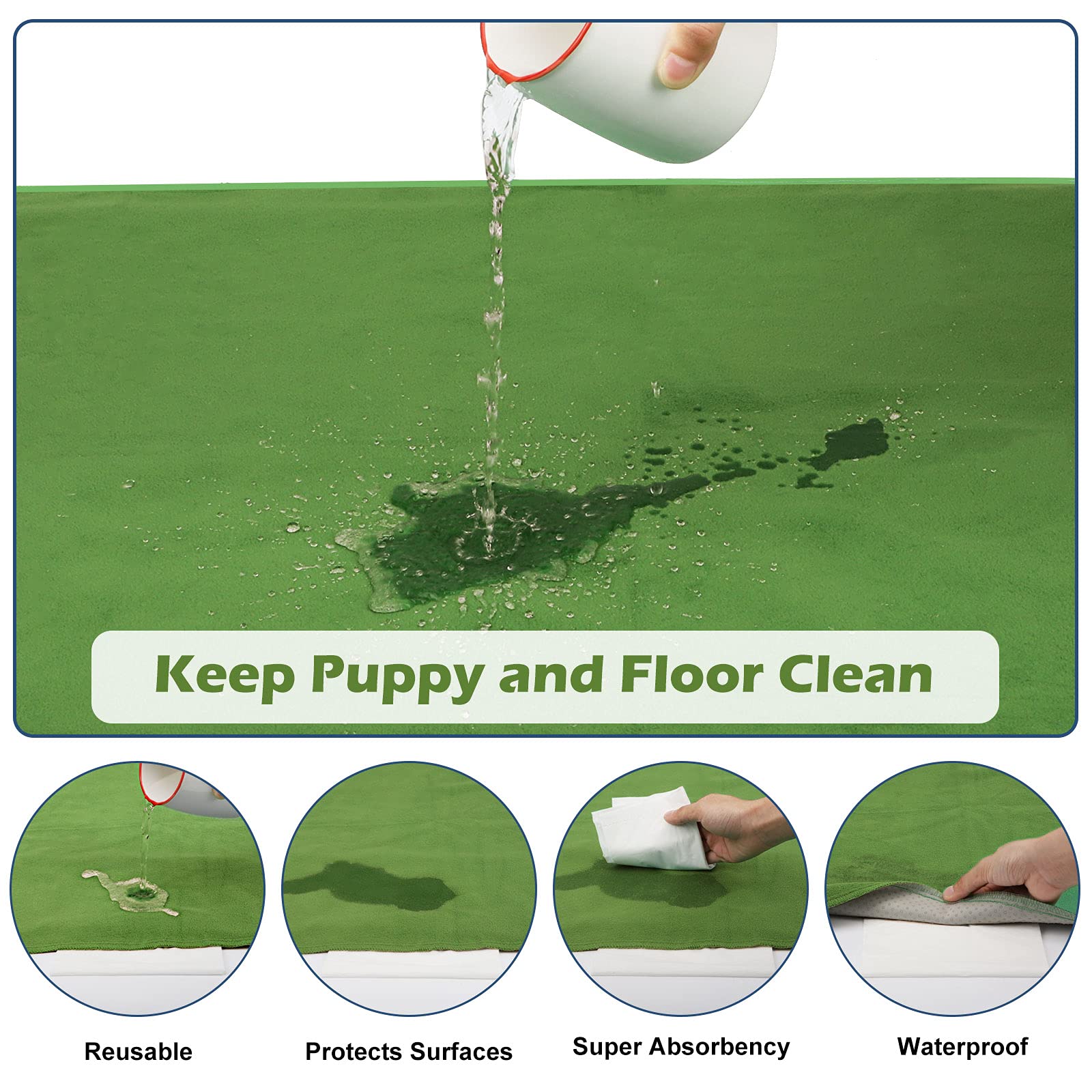 Capa absorbente de alta densidad INVENHO para absorción rápida y control de olores.