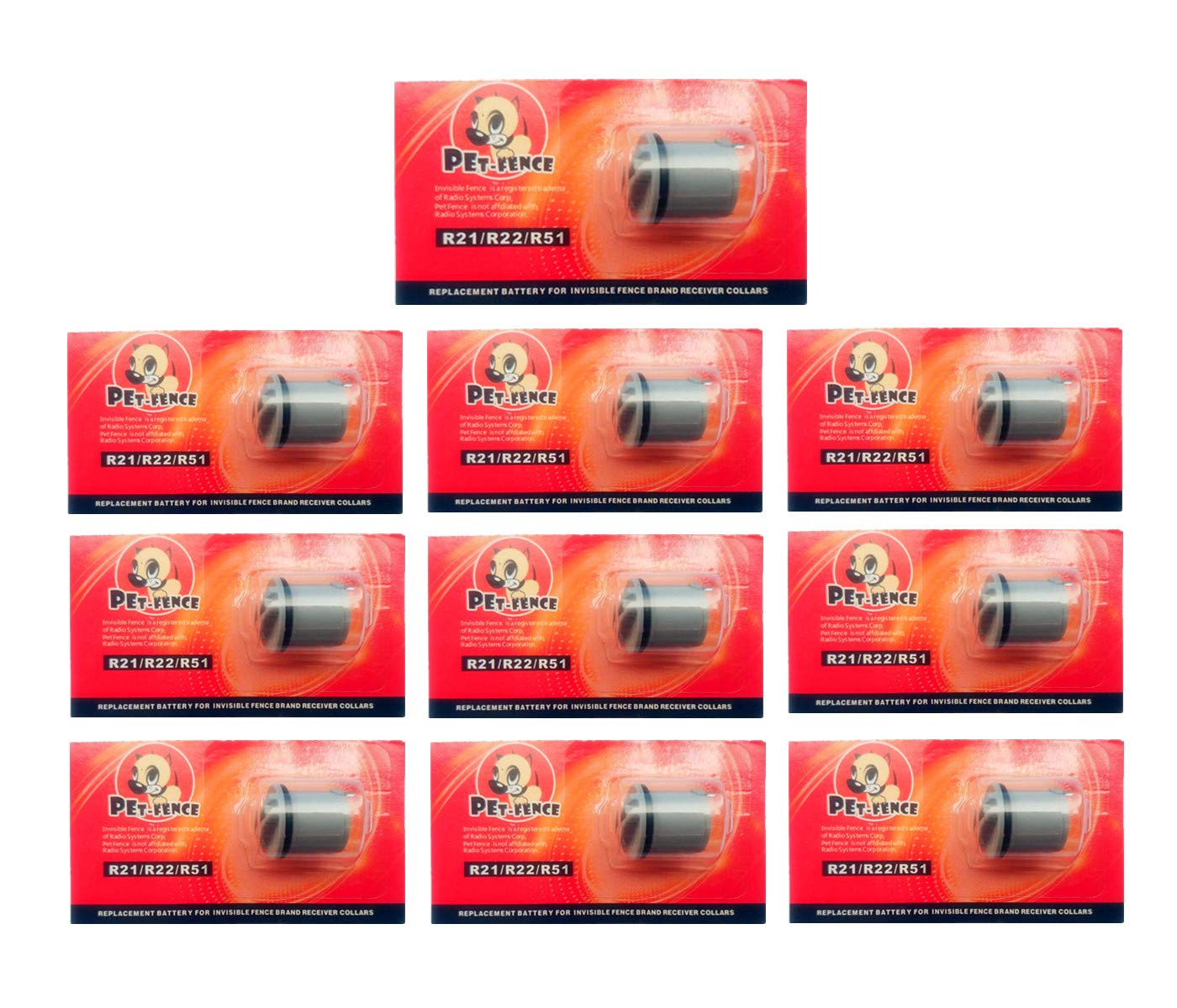 Batería para collar de cercado invisible con 3V y 170 mAh de alto rendimiento.