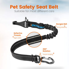 IOKHEIRA amortiguacion-bungee-perro: amortiguación elástica para suavizar tirones.