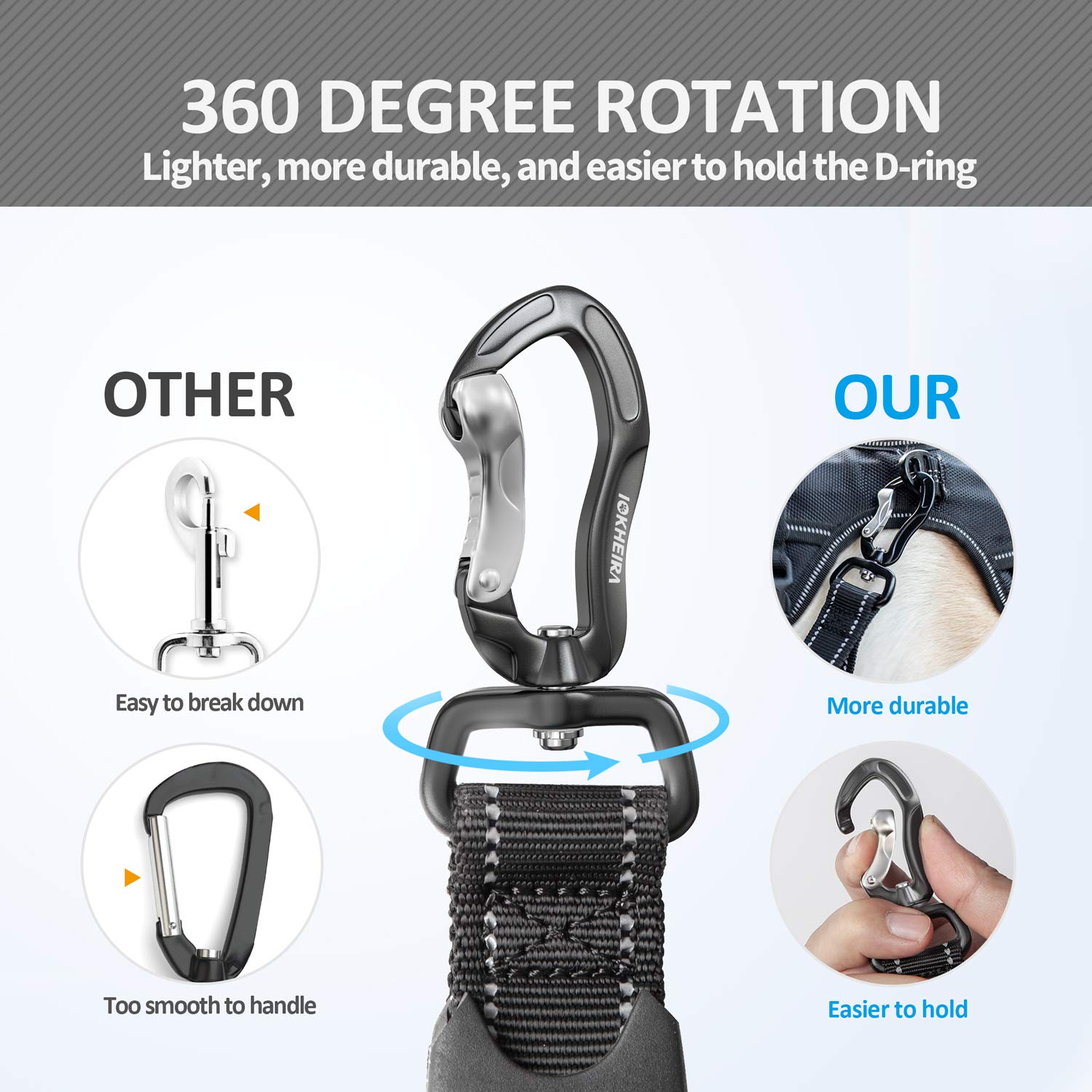 Sistema bungee elástico Zero Shock para paseos más suaves.