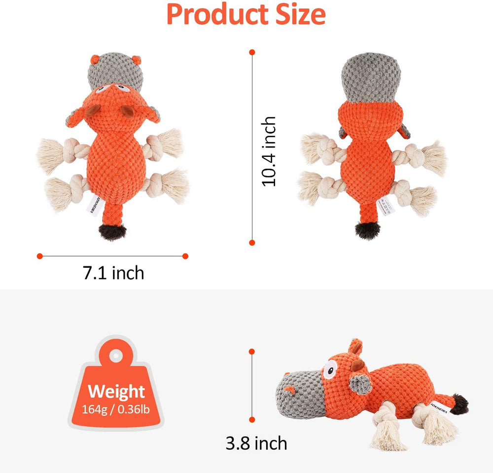 IOKHEIRA juguete peluche con chirriador integrado, fomenta actividad lúdica.