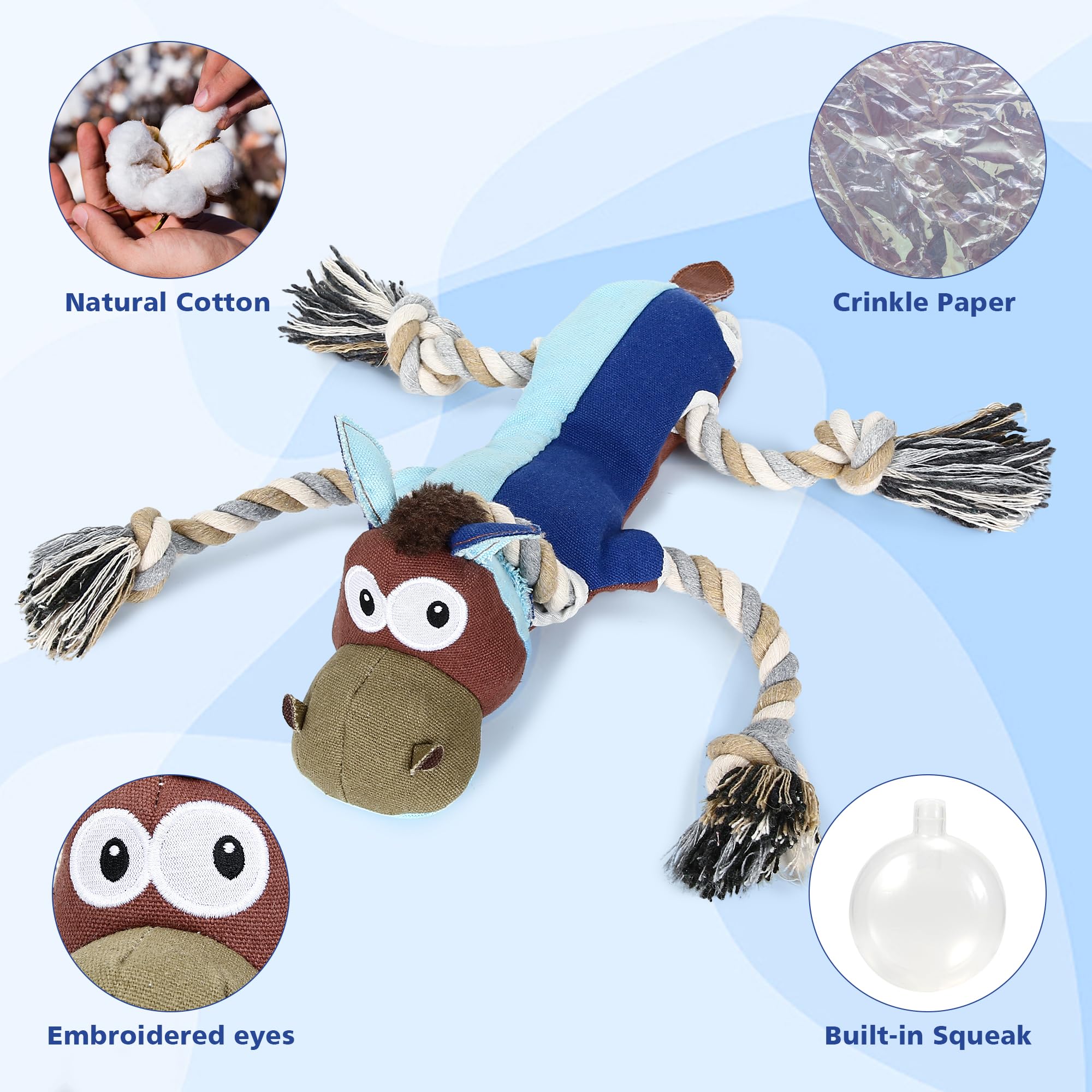 IOKHEIRA juguete con chirrido para juego interactivo y estimulante