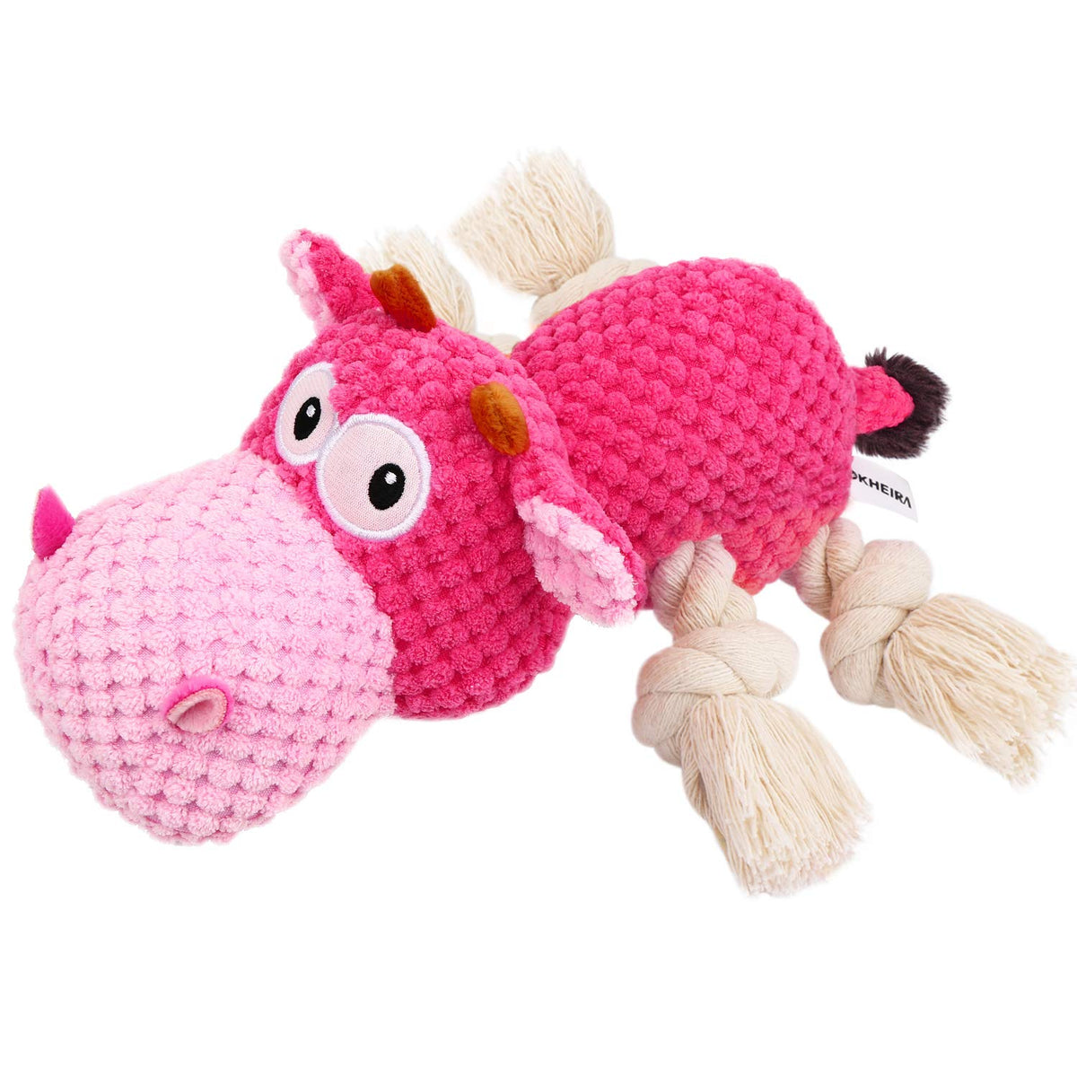 IOKHEIRA: juguete indestructible de felpa para mordidas intensas y juego seguro.