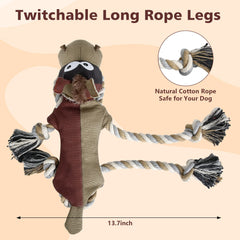 IOKHEIRA Juguete para perro, tamano grande, cuerdas largas para jugar a tirar.