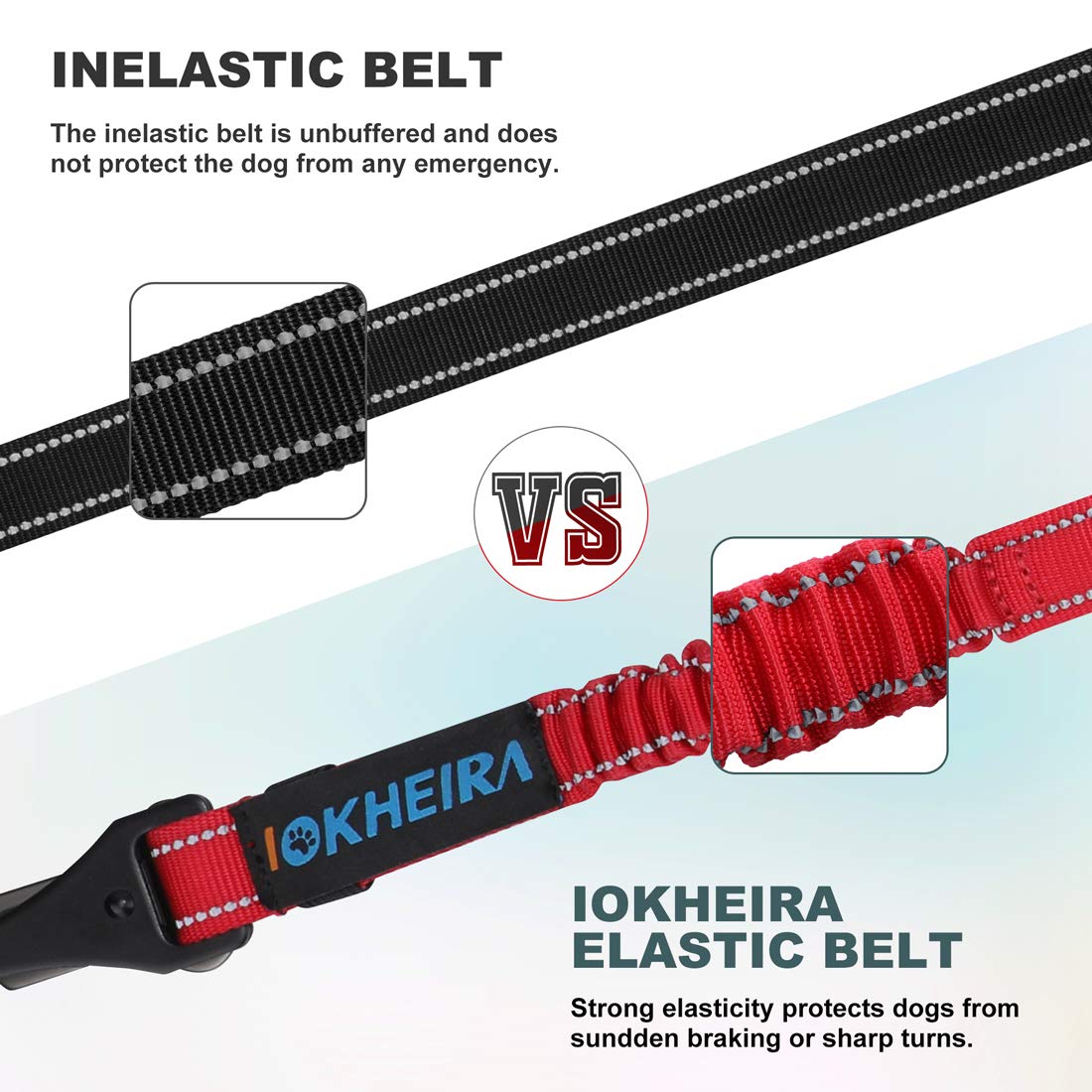 IOKHEIRA sistema absorcion energia, reduce impacto en frenadas y movimientos súbitos.