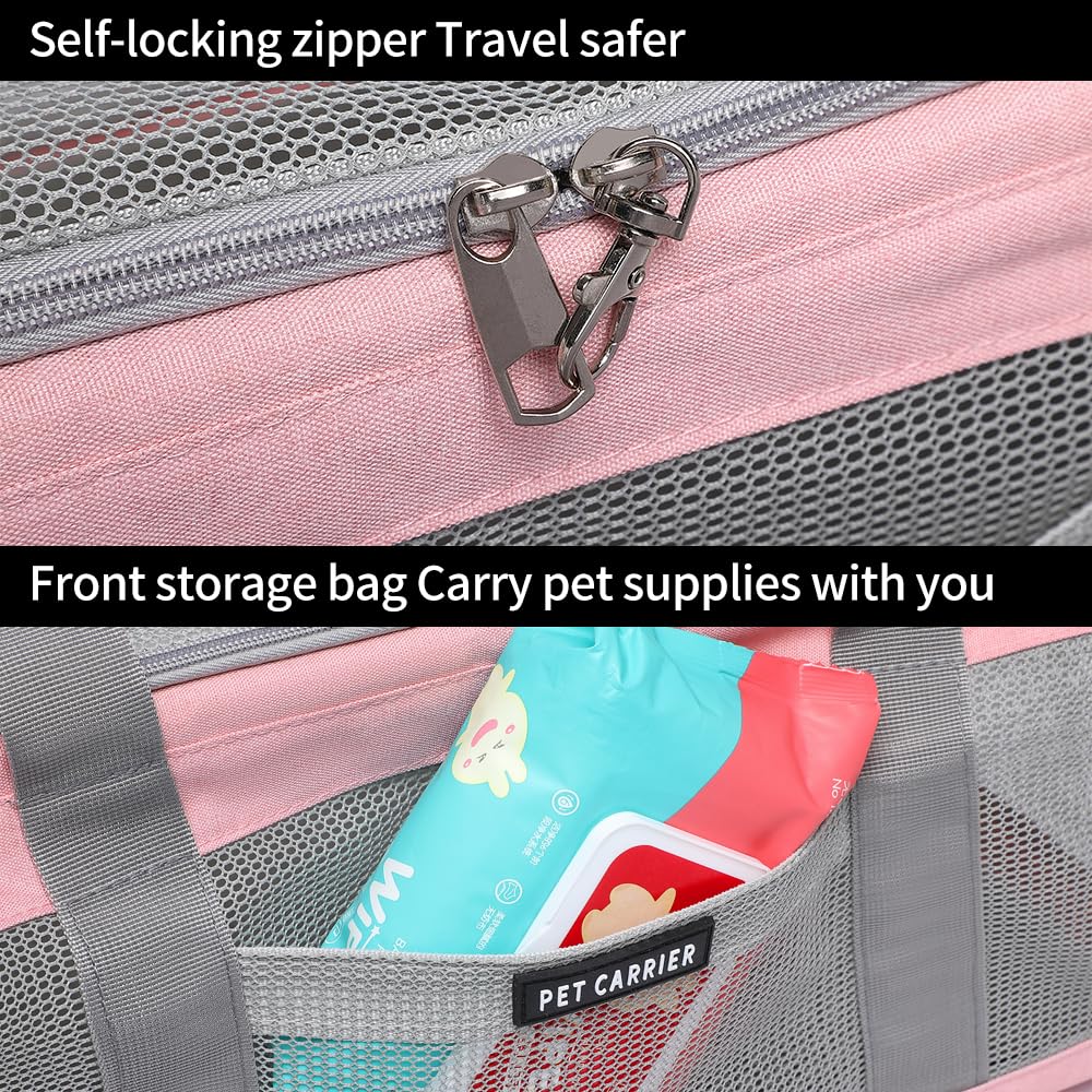 ioview asas ergonómicas, correa ajustable y bolsillo frontal para accesorios de viaje