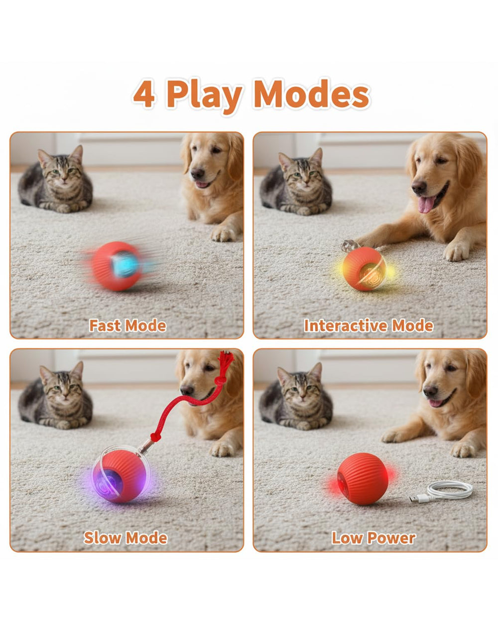 Ipawsplus carga USB rápida para sesiones largas de juego