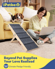 IPETBA rampa para perro cama baja: acceso seguro sin salto.
