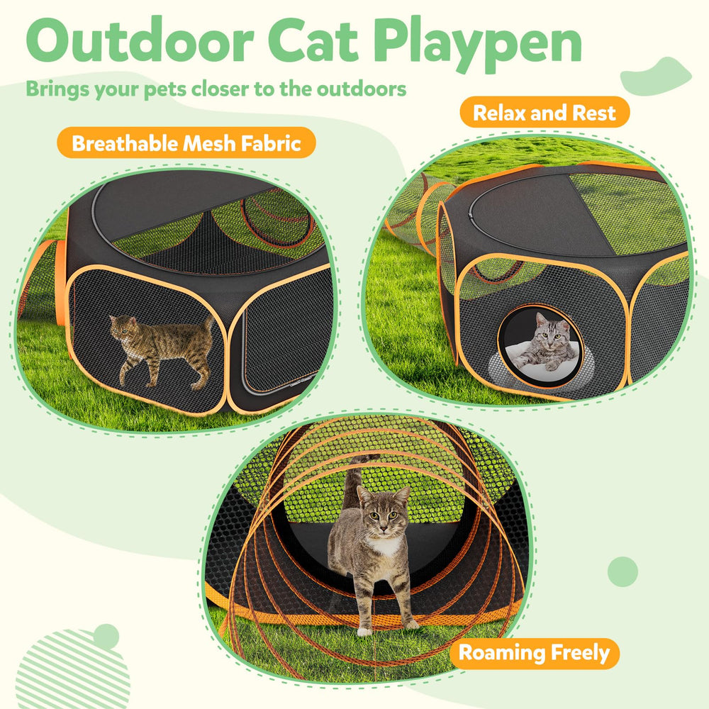 ipetstation jaula mascotas portatil para camping: lista para viaje y jardín.