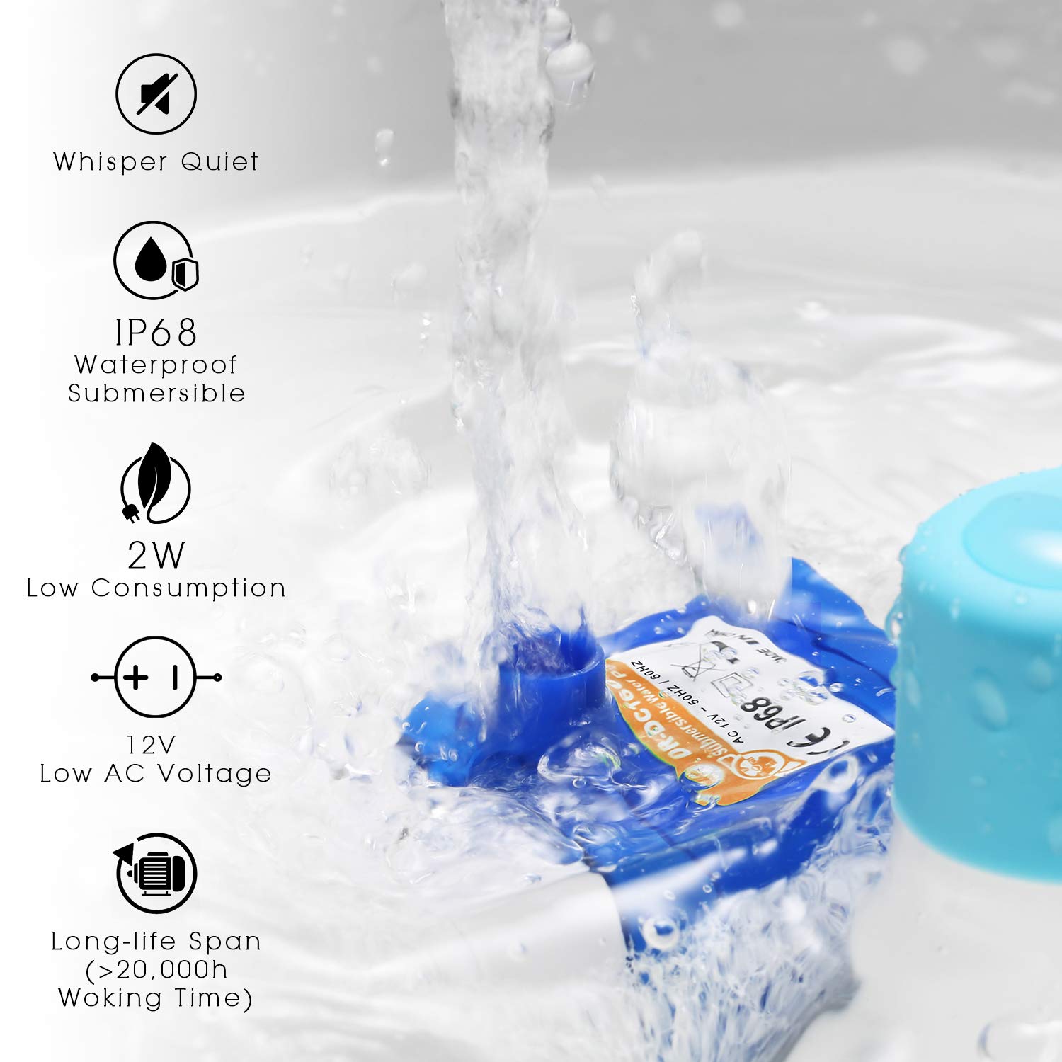 iPettie bomba compatible con Tritone, Fiumi y Hommii para diferentes fuentes