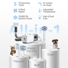iPettie D23 Pro: secador-perro que seca rápido tras el cepillado