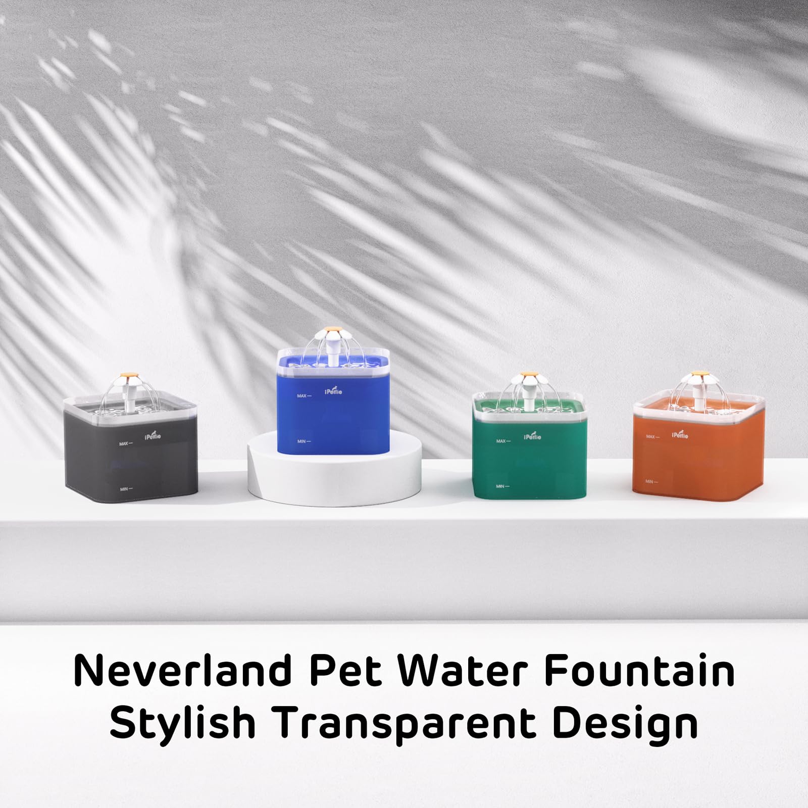 iPettie Neverland: flujo de agua claro para estimular la hidratación