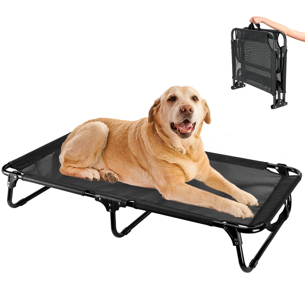 Ipixune cama para perro elevada sin montaje, lista para uso inmediato