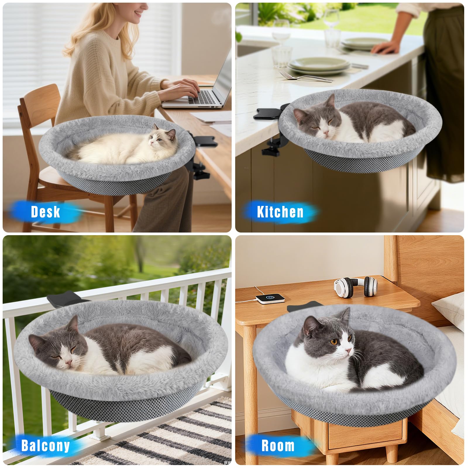IPOW soporte estable y silencioso ideal para escritorios con gatos