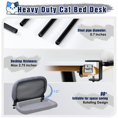 IPOW Cama Gato dos-en-uno cama y perchero para uso versátil