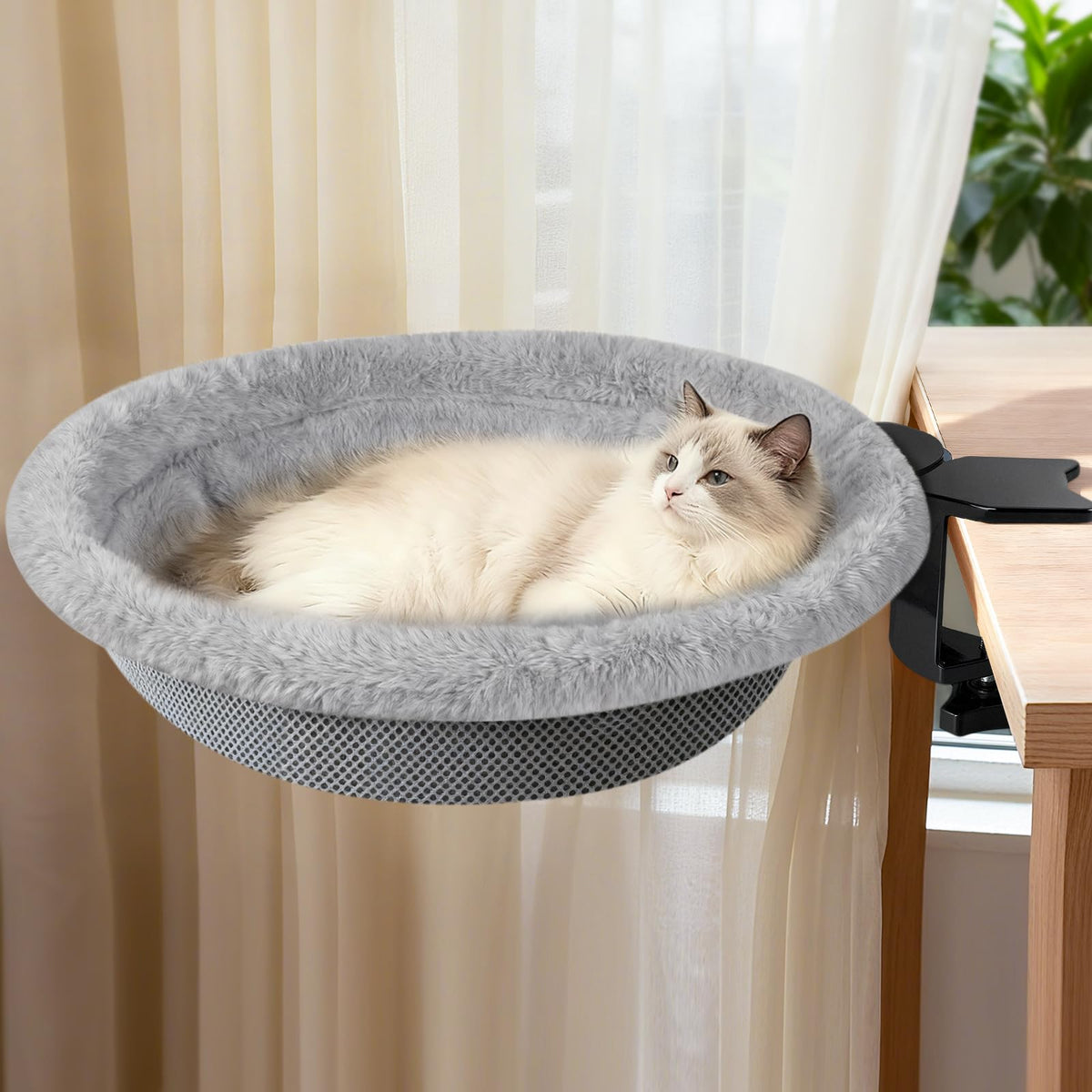 IPOW cama de gato: estructura de acero estable y giro de 180° para escritorios