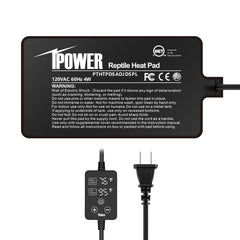 iPower 4x7 calentador con superficie de PVC, mantiene calor estable para reptiles.