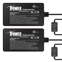 iPower calentador reptil 4W 4x7, superficie cálida para terrario.