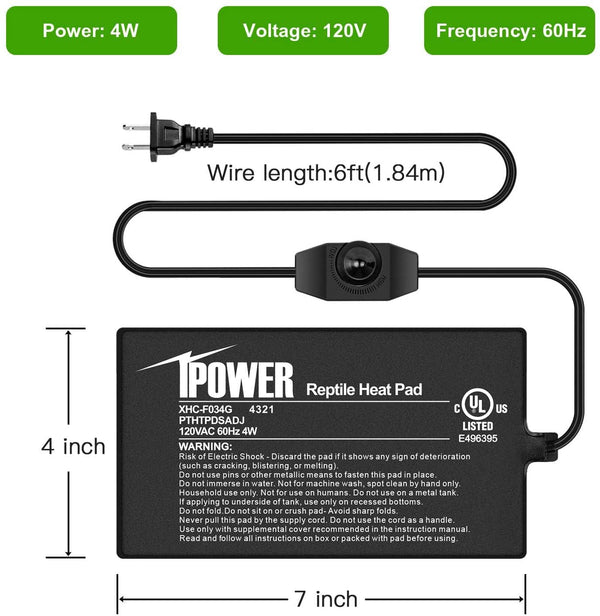 iPower diseño mejorado con control manual cómodo.