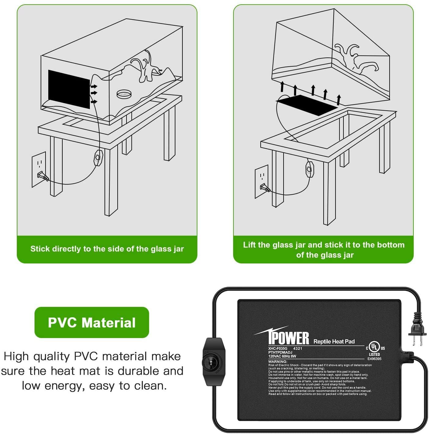 iPower uso multifuncional en terrarios y plantas