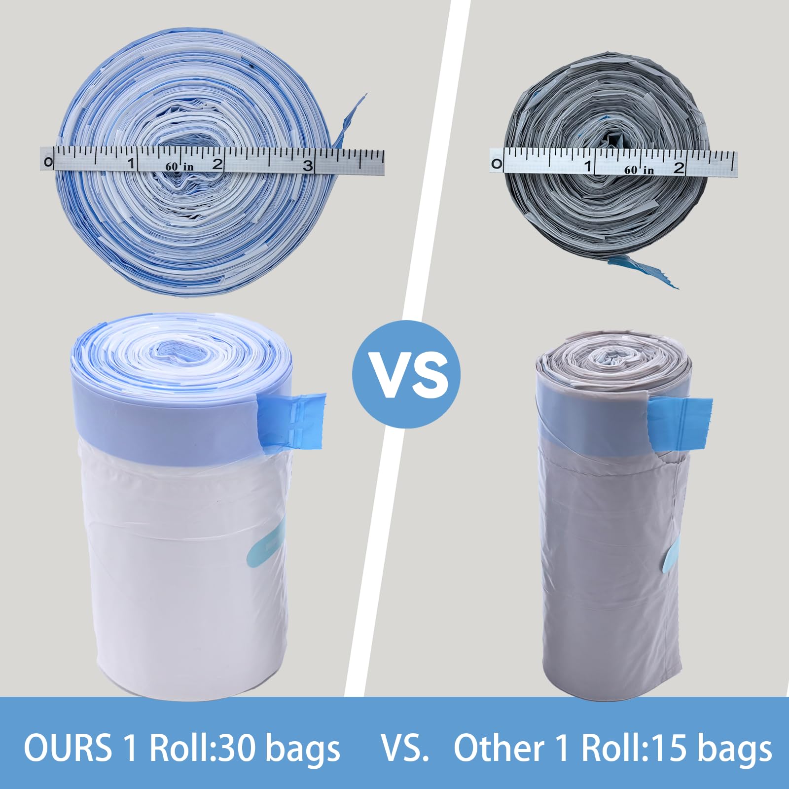 IQMaoGo bolsas resistentes LDPE 3 mil protegiendo de desgarros y fugas