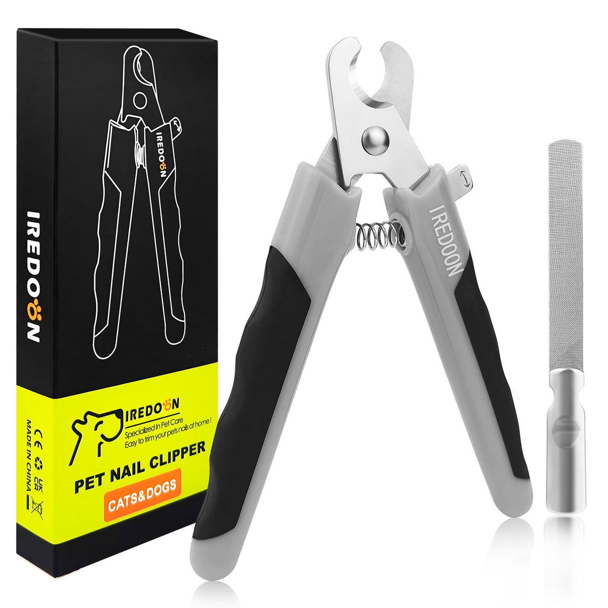 IREDOON Tijeras para uñas de perro, corte preciso y suave