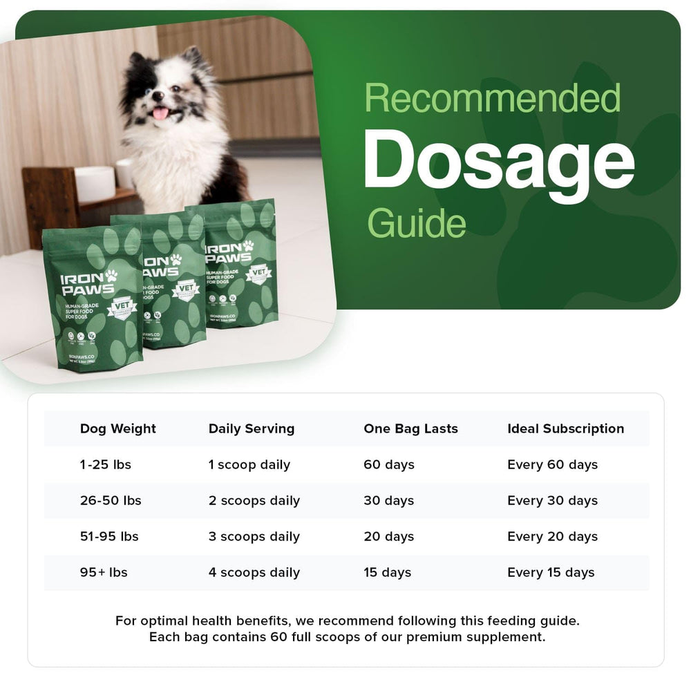 Iron Paws mezcla de 20 ingredientes para resultados con menos polvo