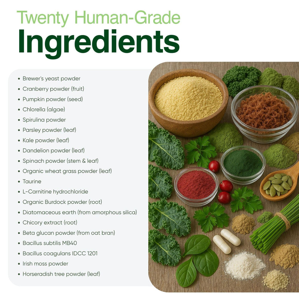 Iron Paws ingredientes de calidad humana, producido en EE. UU.