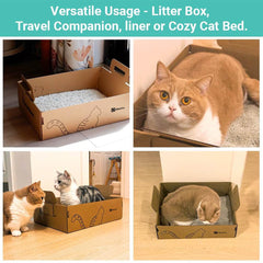IRRESTRICO: caja plegable para múltiples gatos, práctica para viajes y estancias temporales.
