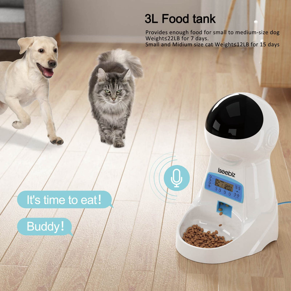 Capacidad de 3 L para alimentar gatos y perros pequeños