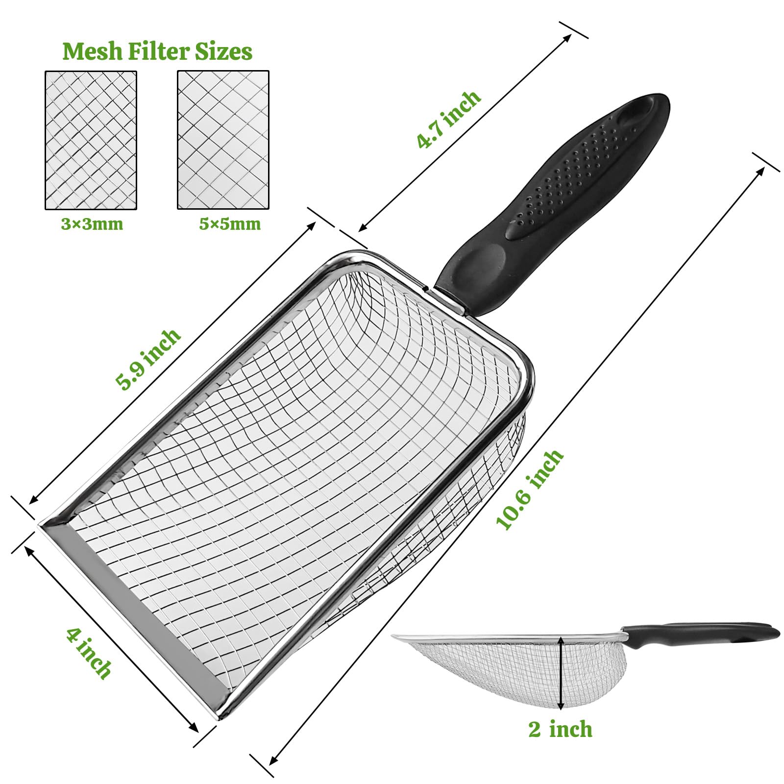 ISYOKE cuchara con gancho, mango ergonómico para almacenamiento sencillo.
