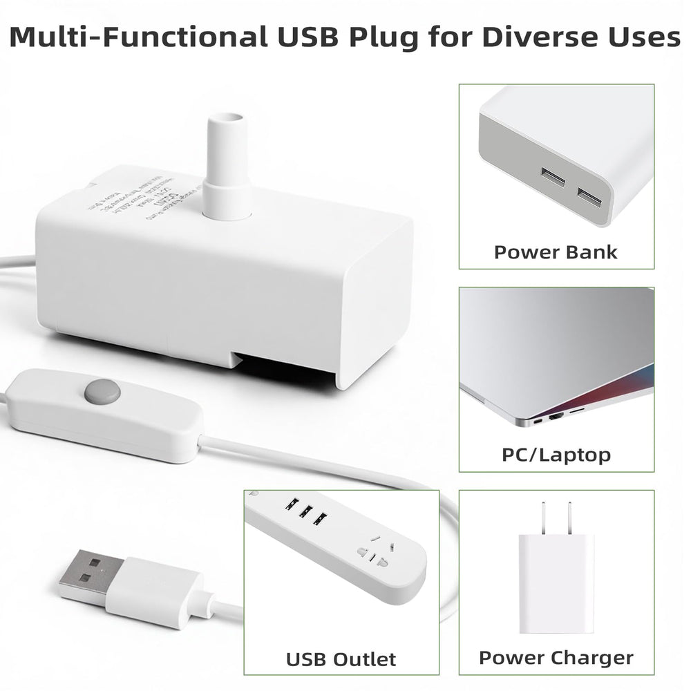 Bomba ITSCUTE D443 con USB, bajo consumo y uso práctico.